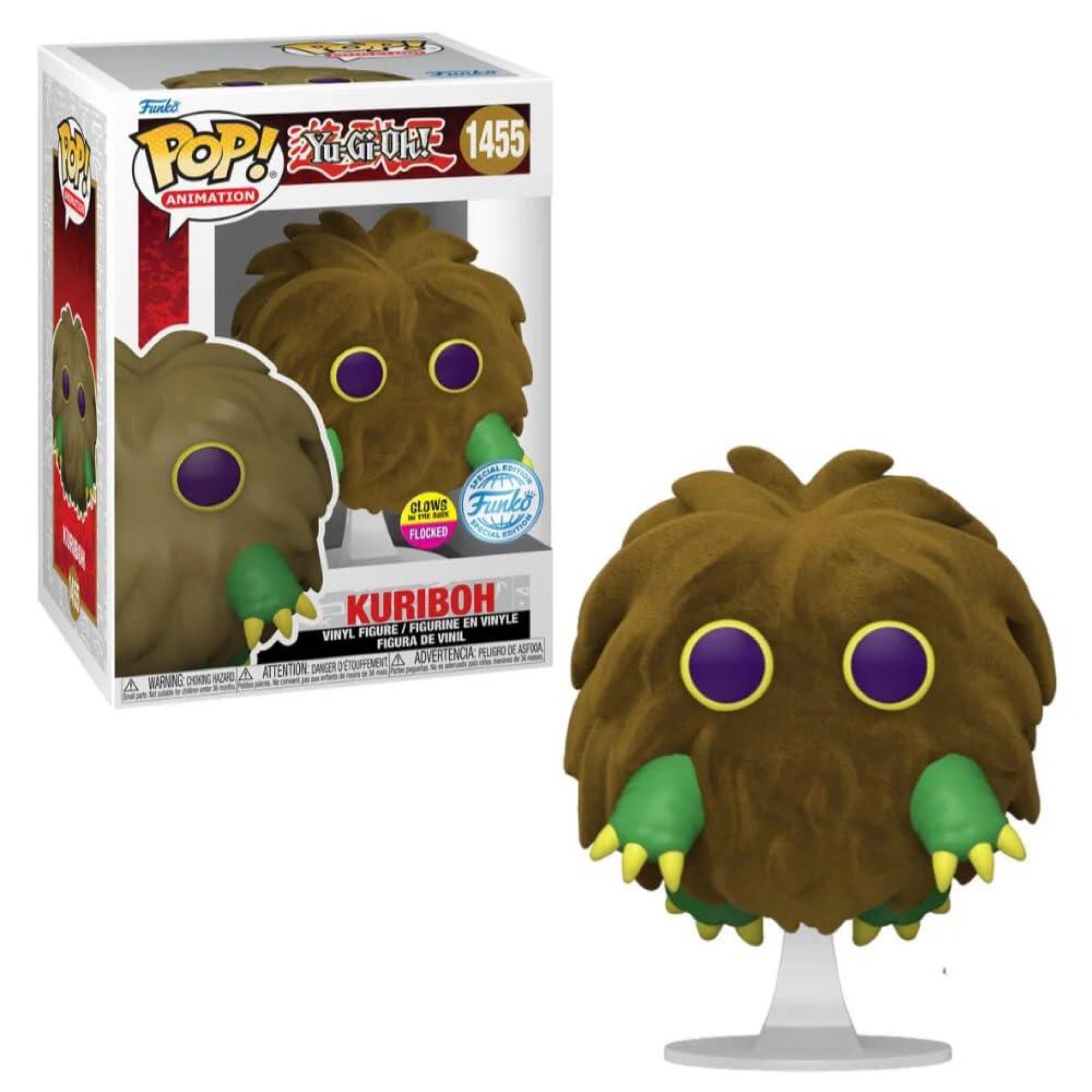 Funko Pop Yu-Gi-Oh! Kuriboh (Flocked & GITD) Figure (AAA Anime ...